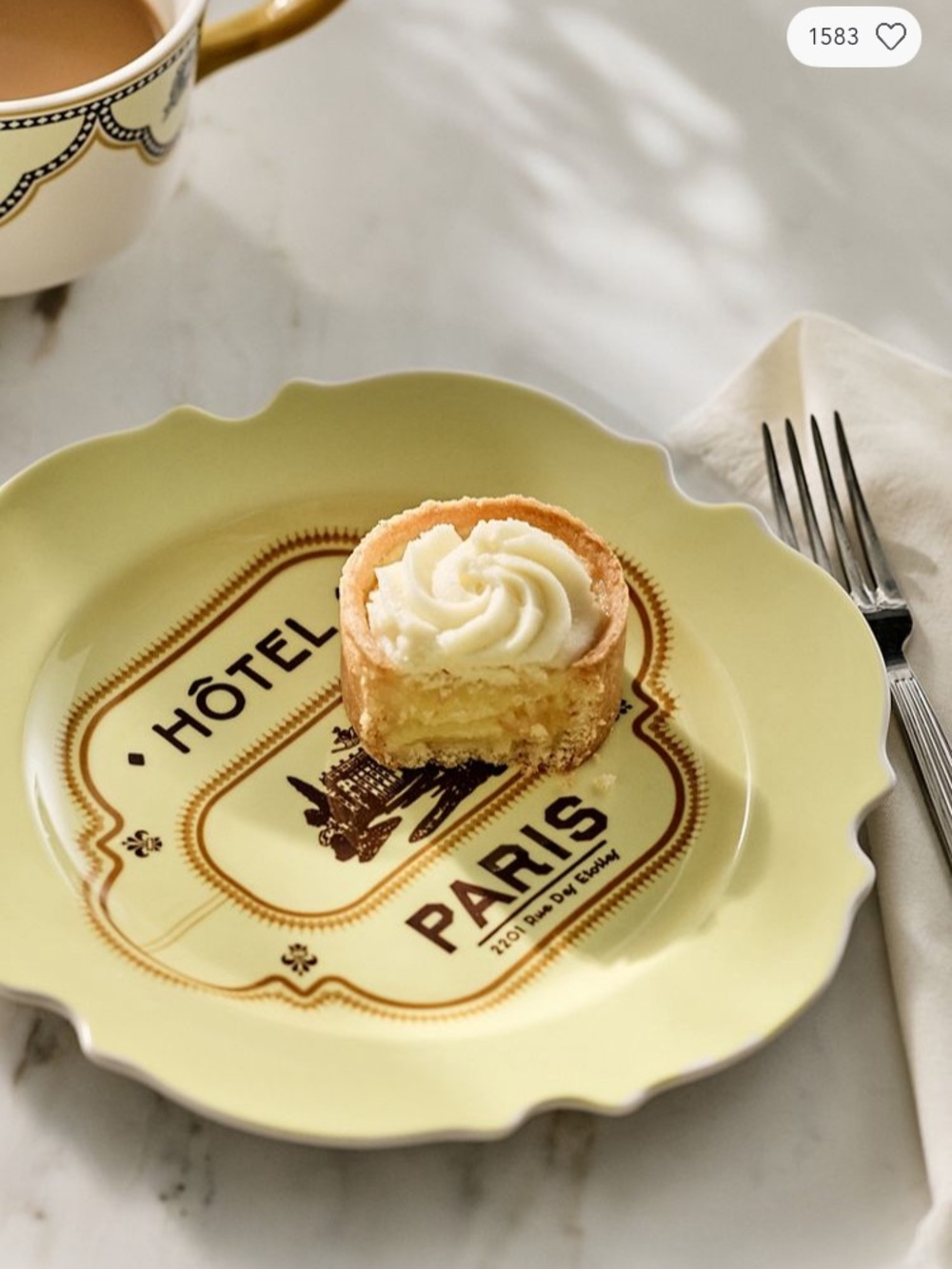 Anthropologie Reverie Stoneware Dessert Plates (4)